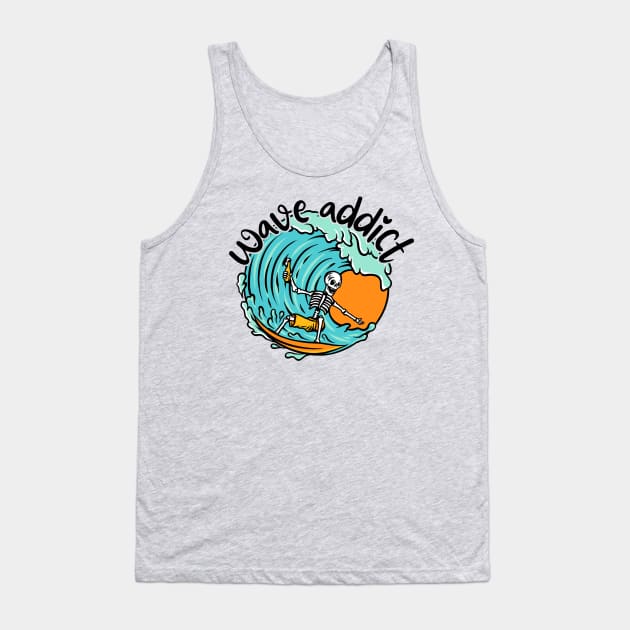 Wave Addict Tank Top by Doof Nation